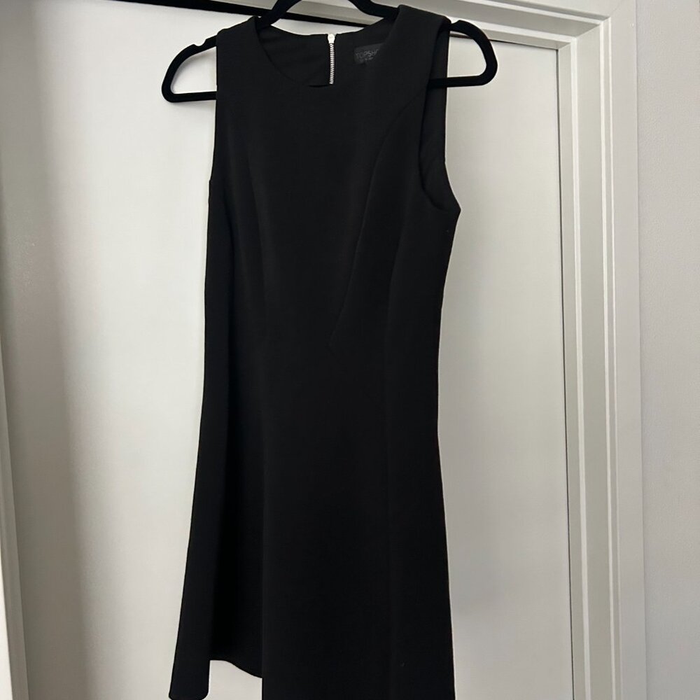 black topshop skater dress a-line